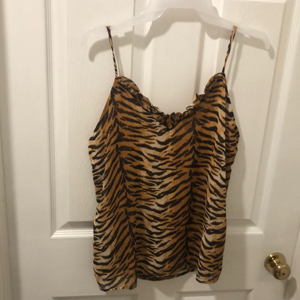 Tiger print tank top